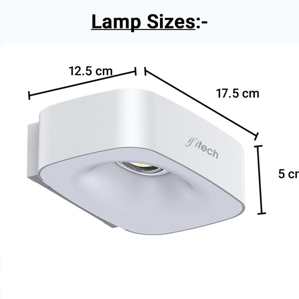 IFITech High Performance IFISWL-308 Dusk to Dawn Solar Modern Wall Lights with Brightness Adjustable