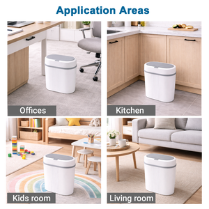 IFITech Motion Sensor Smart Trash Bin For Home (12 Liters, White) | Durable & Strong Body, Motion Sensor Open-Top Bin Lid | Smart Automatic Garbage Dustbin For Kitchens, Kids room, Study room, Offices