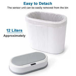 IFITech Motion Sensor Smart Trash Bin For Home (12 Liters, White) | Durable & Strong Body, Motion Sensor Open-Top Bin Lid | Smart Automatic Garbage Dustbin For Kitchens, Kids room, Study room, Offices