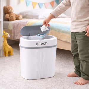 IFITech Motion Sensor Smart Trash Bin For Home (12 Liters, White) | Durable & Strong Body, Motion Sensor Open-Top Bin Lid | Smart Automatic Garbage Dustbin For Kitchens, Kids room, Study room, Offices