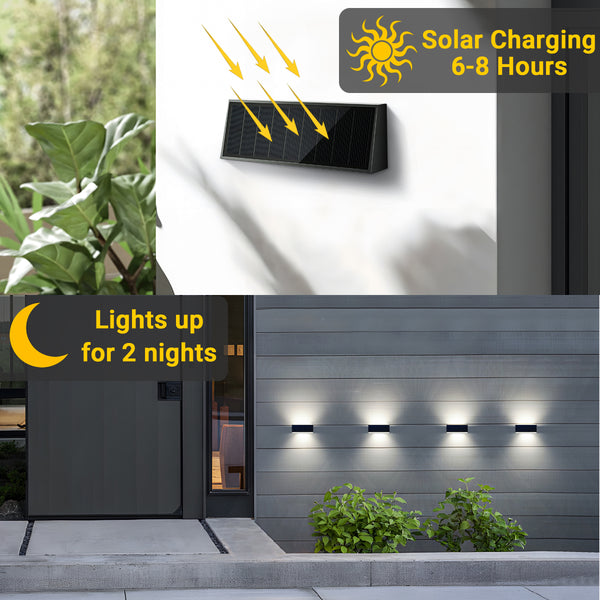 IFITech High Performance IFISWL-301 Dusk to Dawn Solar Wall Lights with Brightness Adjustable