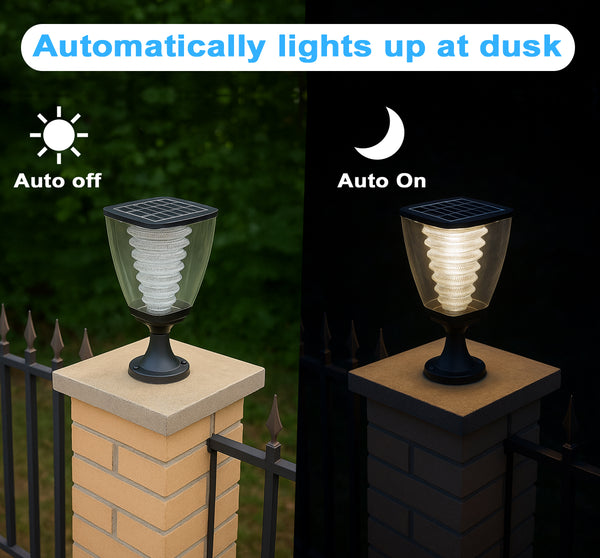 IFITech Solar Pillar Gate Light