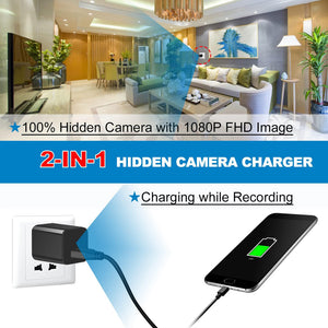 IFITech IFIADPTCAMWiFi 1080P USB WiFi Charger Camera||Video Audio Recording