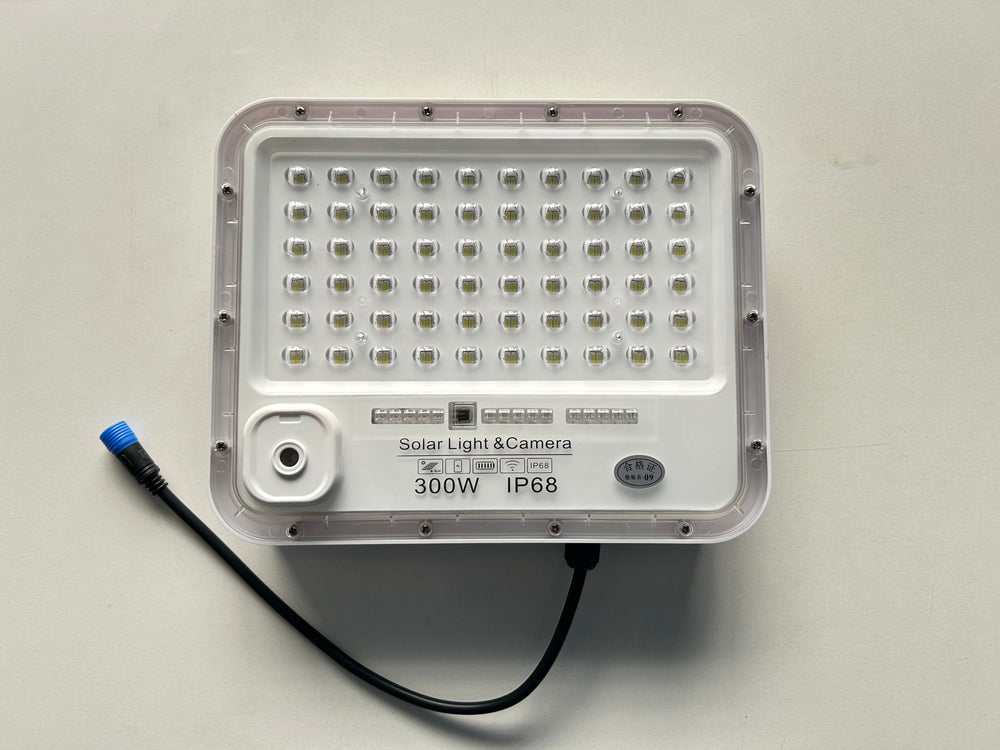 IFITech 300W Solar Security Camera Flood Light with HD Camera – 120° Beam Angle, 6500K Cool White LED, SmartLife App, Wi-Fi, and Remote Control | Outdoor Light for Home, Garden, and Driveway