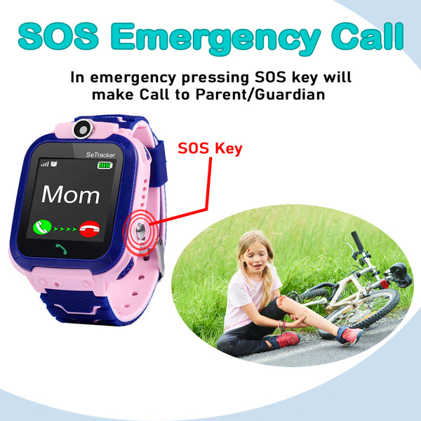 SeTracker Connect2kidz  LBS-M1  Touch Screen Safe Voice Calling Watchphone