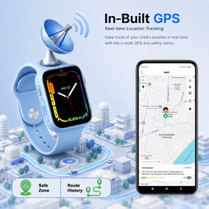 SeTracker Kids Smart Watch for Boys Girls - L1G | GPS Tracking | 4G SIM Support | Video Calling