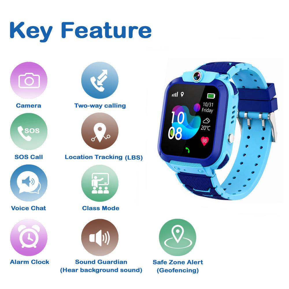 SeTracker M1 Kids Smartwatch for Boys & Girls | Calling Smart Watch for Kids
