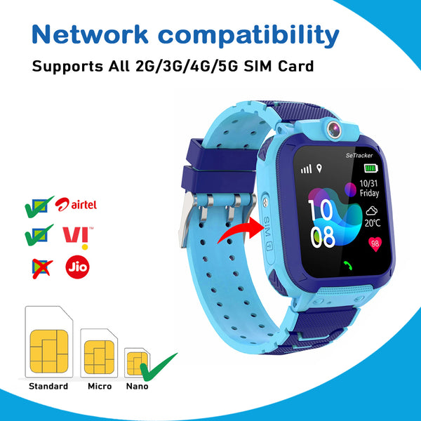 SeTracker M1 Calling Kids Smart Watch for Boys & Girls