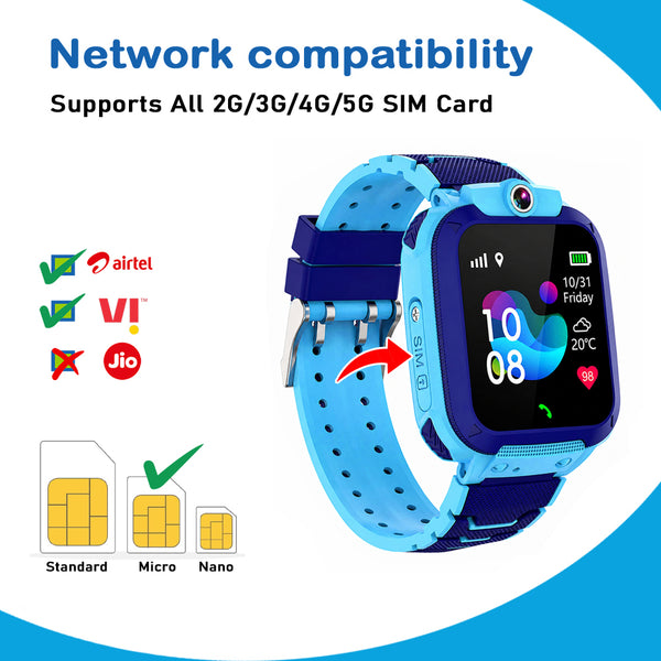SeTracker M1 Kids Smartwatch for Boys & Girls | Calling Smart Watch for Kids