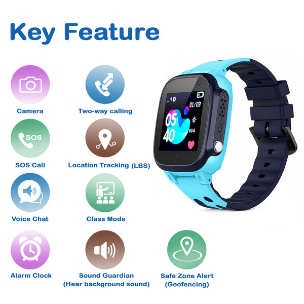 SeTracker M2 Kids Smartwatch for Boys & Girls | Calling Smart Watch for Kids