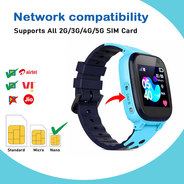 SeTracker M2 Kids Smartwatch for Boys & Girls | Calling Smart Watch for Kids