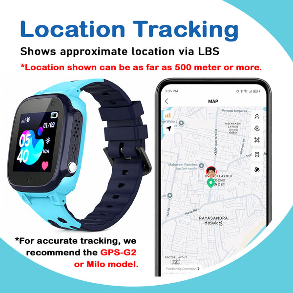 SeTracker M2 Kids Smartwatch for Boys & Girls | Calling Smart Watch for Kids