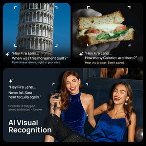 IFITech AI Smart Glasses with 1080P Full HD Camera – Real-Time Language Translation, Object Recognition, Bluetooth Audio Calls & Voice Assistant – for Driving, Sports & Vlogging