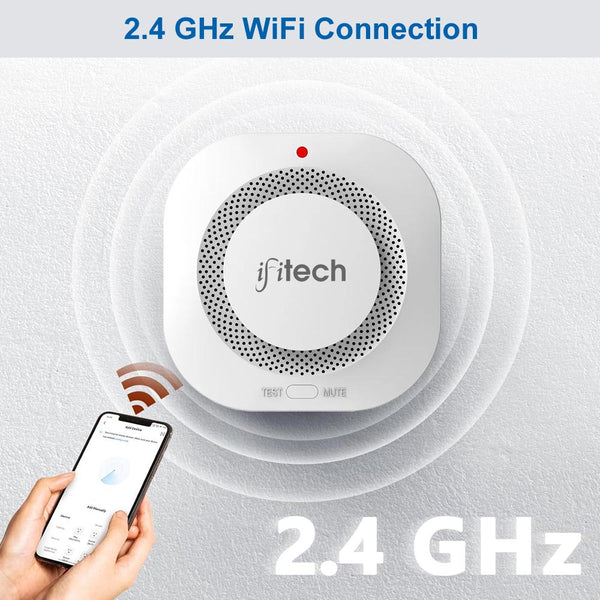 IFITech WiFi  Smoke Sensor/Detector |APP Control