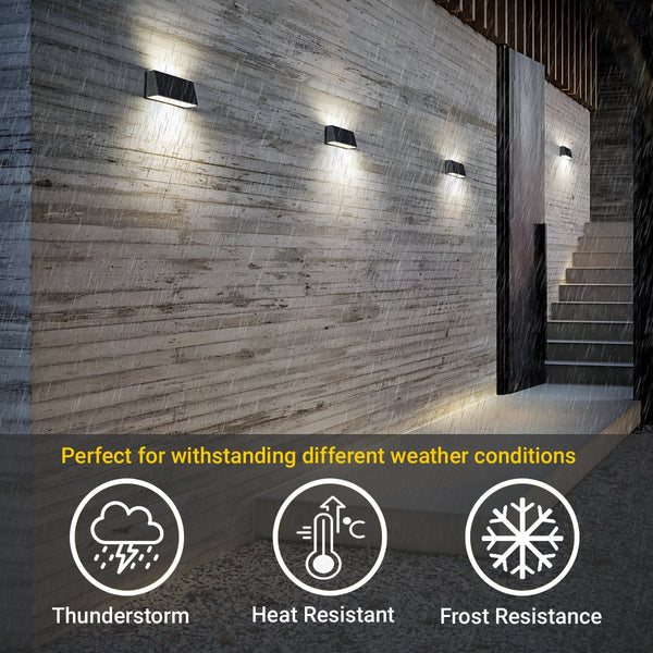 IFITech High Performance IFISWL-301 Dusk to Dawn Solar Wall Lights with Brightness Adjustable