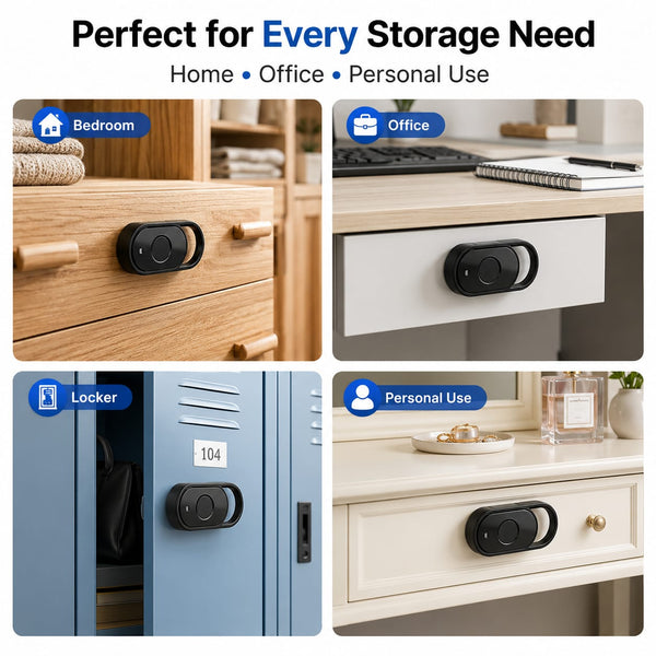 IFITech Smart Fingerprint Cabinet Lock for Drawer | Biometric Keyless Lock