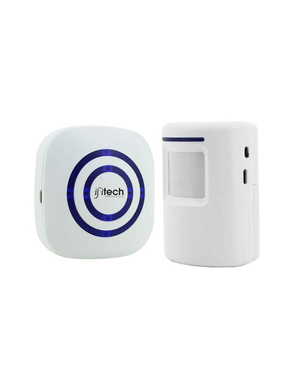 IFITech Wireless PIR Motion Sensor Security Door Alarm with 38 Chime Tunes