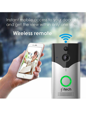 IFITech Rechargeable WiFi Video Doorbell | App Control