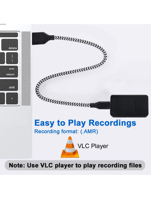 IFITech Magnetic Mini Rechargeable Hidden Voice Recorder with Auto Call Receiver Ideal for Lectures, Meetings, Interviews
