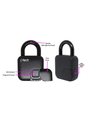 IFITech Zink Alloy & Stainless Steel Anti-Theft Fingerprint Lock