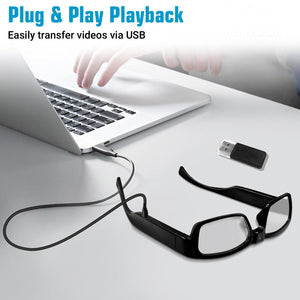 Eye4Spy Hidden Camera Glasses – 1080P HD Wearable Mini Spy Eyewear