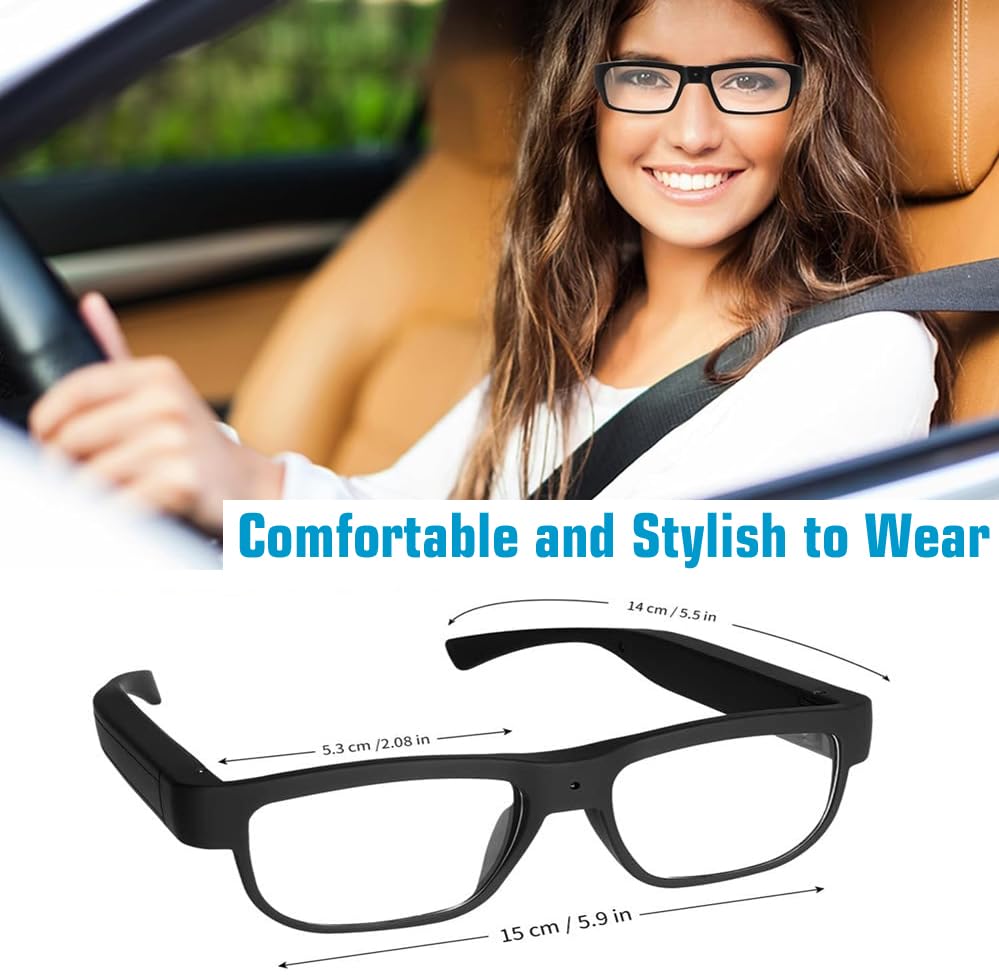 Eye4Spy Hidden Camera Glasses – 1080P HD Wearable Mini Spy Eyewear