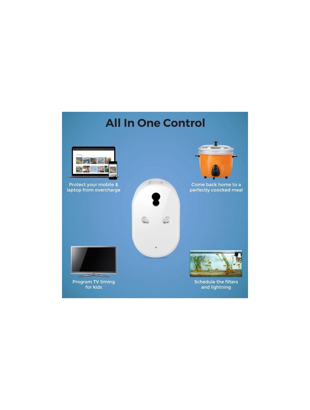 IFITech 16A Smart Wifi Socket, Compatible with Alexa/App (iOS/Android)