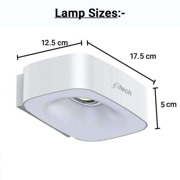 IFITech IFISWL-308 Dusk to Dawn Solar Modern Wall Lights with Brightness Adjustable
