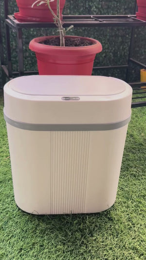 IFITech Motion Sensor Smart Trash Bin For Home (12 Liters, White) | Durable & Strong Body, Motion Sensor Open-Top Bin Lid | Smart Automatic Garbage Dustbin For Kitchens, Kids room, Study room, Offices