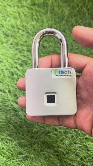 IFITech Bluetooth Smart Fingerprint Padlock with App Control, Type-C Charging & Keys | Rechargeable lock & IP65 Waterproof | Suitable for Home, Office, Hotel, Indoor & Outdoor Use