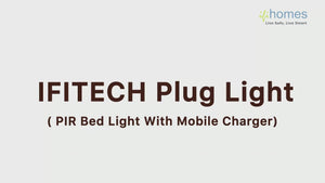 Video demonstrating the SeTracker / IFITechncompatible smart plug with motion sensor night light and USB charger — showing automatic light activation and charging features.