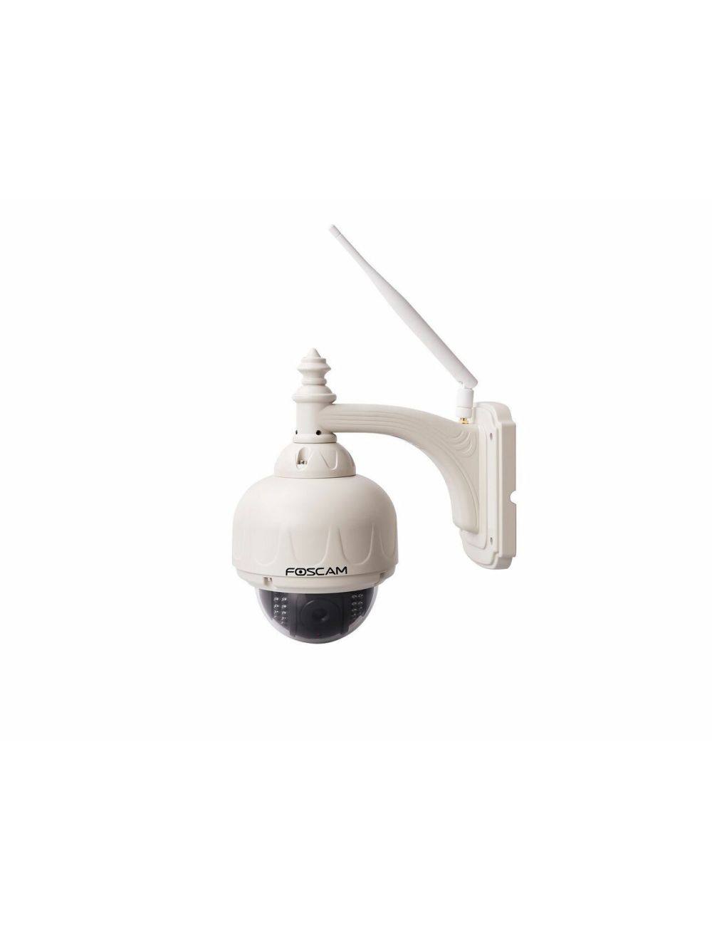 Foscam FI8919W Outdoor Pan and Tilt Wireless IP PTZ Dome Camera - White