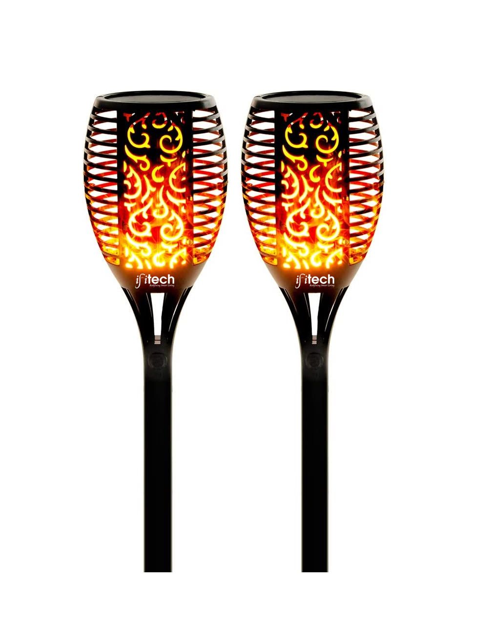 IFITech Flickering Flames Torch Light | Garden Decoration Lights- Pack of 2