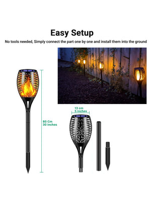 IFITech Flickering Flames Torch Light | Garden Decoration Lights- Pack of 2